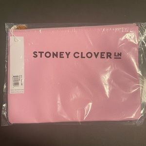 SCL vegan leather flat pouch